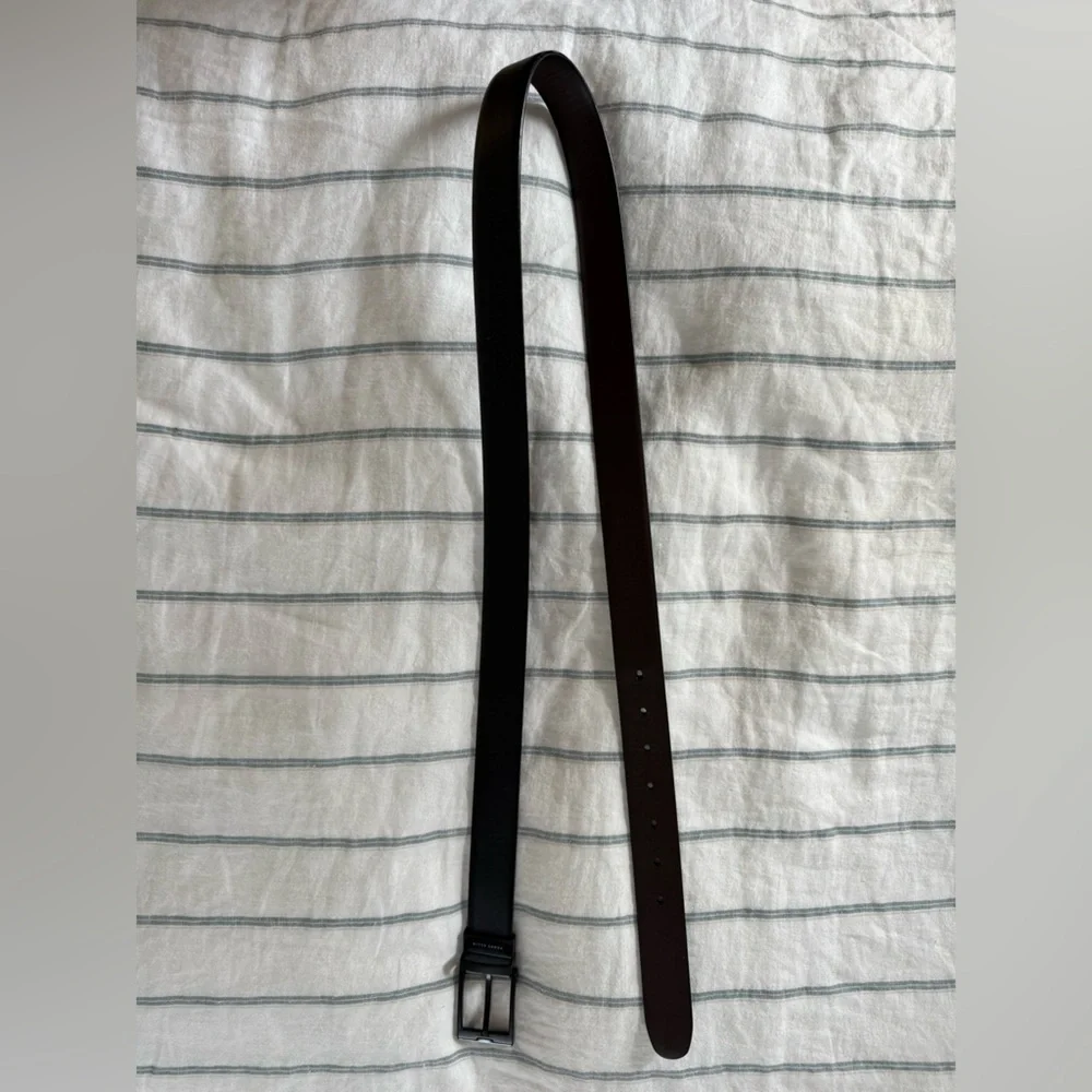 Perry Ellis black brown reversible belt waist 42